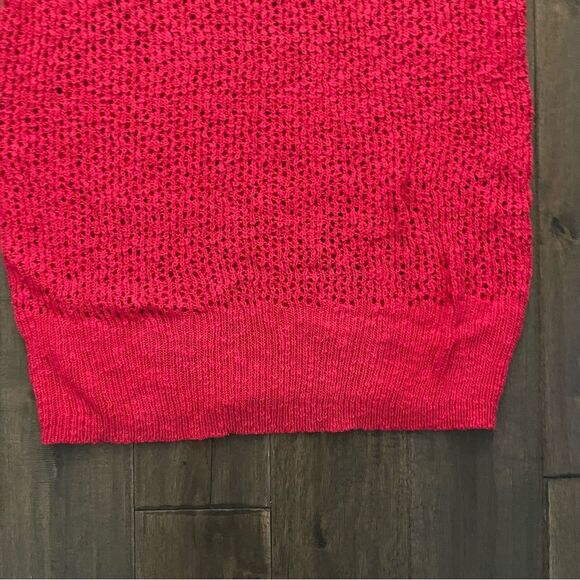Torrid Red Open Knit V-Neck Sweater L 12 NWT - Picture 2 of 6
